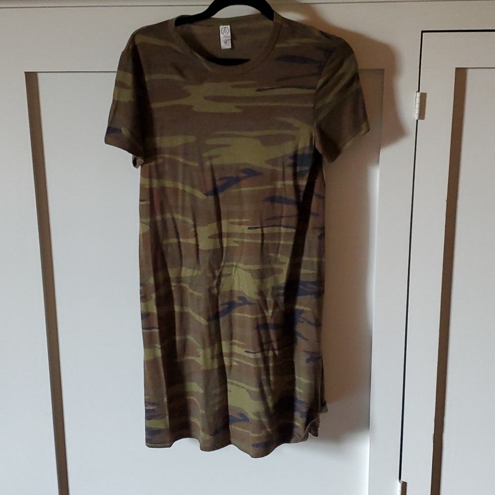 Camo tshirt dress